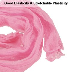 15Pcs Stocking Flower Fabric 65cm/26″ for DIY Mesh Flowers Making, Coral Pink
