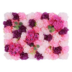 6 Pcs Artificial Flower Wall Panel For Wedding Backdrop Decor Outdoor 60X40CM