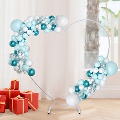 Modern Wedding Arch Heart Shaped Metal stand Flowers Balloon Frame Backdrop USA