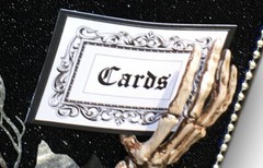 Halloween Wedding,card box,coffin,black,til death do us part,gothic,gothic decor