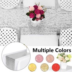 Sequin Table Cloth Glitter Banquet Cover Sparkly Wedding Party Decor 1/5/10/25pc