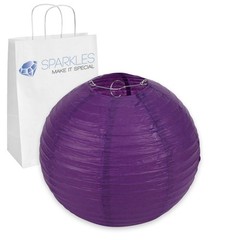 5 pcs 8″ inch Chinese Paper Lantern – Purple – Wedding Party Event Decoratio ed