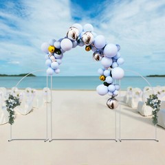 3 Pcs Stand Metal Shelf Wedding Balloon Backdrop Rack Venue Decor Frame Outdoor