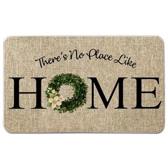 Welcome Mats for Front Door Farmhouse Home Door Mat Rustic Quote Wreath Doorm…
