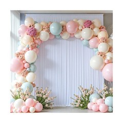 50FTx12FT White Wrinkle-Free Wedding Backdrop Curtain -Silky Washable White P…