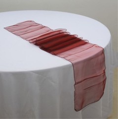 burgundy wine red organza chair sashes ties bows ribbon wedding birthday decor
