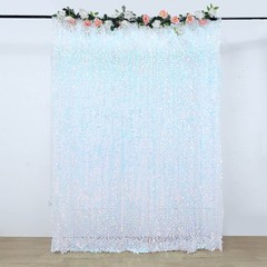 IRIDESCENT 8×8 ft Big Payette Sequined BACKDROP CURTAIN Wedding Home Decorations
