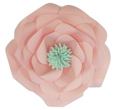 Decor In The Box 7 piece Handmade Paper Flower Set, Fully Assembled-Multi-Color