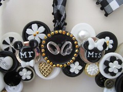 Mickey & Minnie Mouse Wedding Wreath or Candle Ring Disney Hademade Great Gift