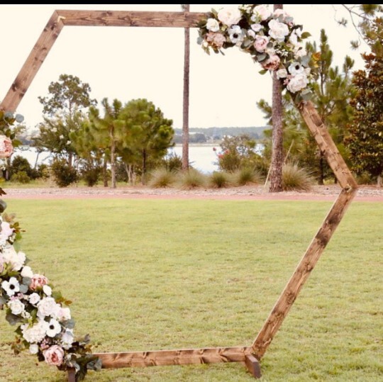 Wedding Arch Backdrop, Fast Free Shipping, Hexagon, Heptagon, Triangle. 