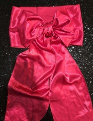 20pc Satin Chair Decor Bow Sash 104″x7 Fushia Dark Pink Wedding Party Event