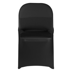 Uimoso 150PCS Black Stretch Spandex Chair Covers for Events and Dining