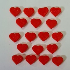 18 x Love Letter Pocket Token Love Hearts 10mm Gift Valentine Decorations