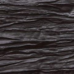 – 120 Inch Round Crinkle Taffeta Tablecloth – Crushed Shiny 120″ (Round) Black