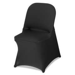 Uimoso 150PCS Black Stretch Spandex Chair Covers for Events and Dining