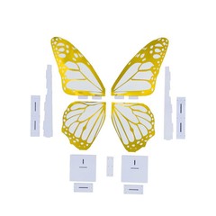 3 feet GOLD WHITE Large Butterfly Party Props Decor Party Events