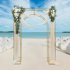 Free Standing Wedding Arch Backdrop Stand Square Metal Balloon Arch Stand