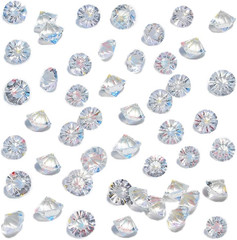 500PCS Clear Glass Diamonds Mini Crystals Vase Fillers Wedding DIY Crafts
