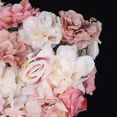6*Flower Wall Panel Party Artificial Wedding Bouquet Decor Romantic Rose Flower