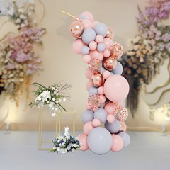 Ballon Arch Stand and 2 Flower Stands Arch Backdrop Stand for Parties, Wedding