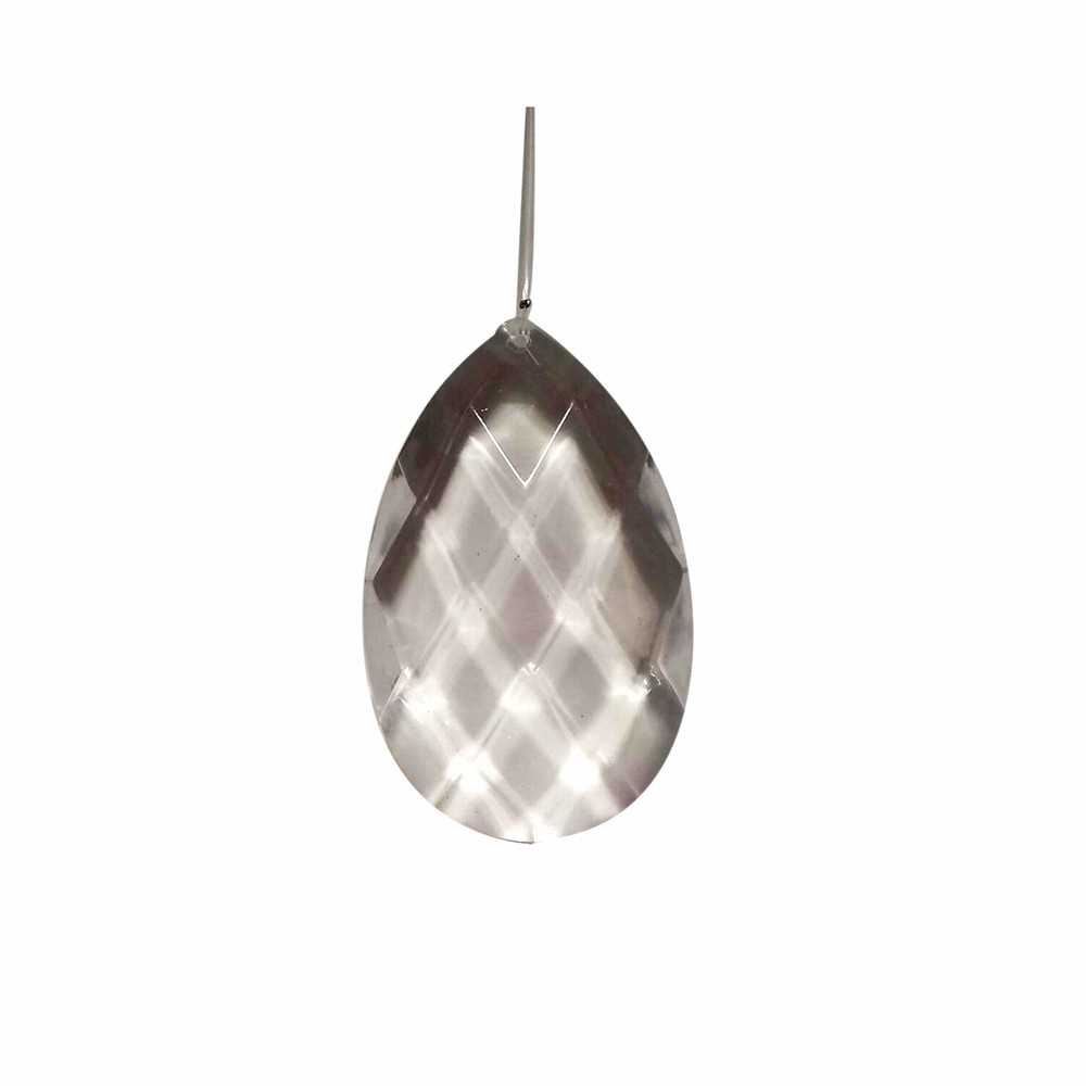 WHOLESALE – LOT OF 6 5.5″ LARGE ACRYLIC CRYSTAL Teardrop Wedding Decor Ornament