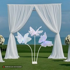 Butterfly Stand With Led Lights Artificial Butterfly Wedding Party Aisle Decor