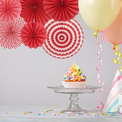 12Pcs Hanging Paper Fans Party Set Decoration for Home Birthday Wedding Red