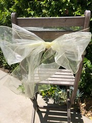 Lot of 10 Organza Sheer Chair Sashes/Runners/Ribbons/Bows for Party Brand New
