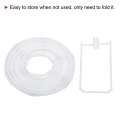 6pcs 4 Inch Folding Hanging Paper Lanterns Small Lampshade White