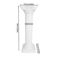 Roman Column For Wedding Landscaping Pillar Event Decorative Columnar White 4pcs