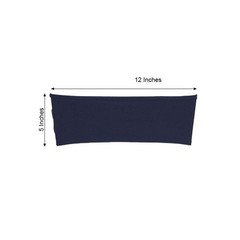 10 Navy Blue Spandex STRETCHABLE CHAIR SASHES Wedding Party Decorations SALE