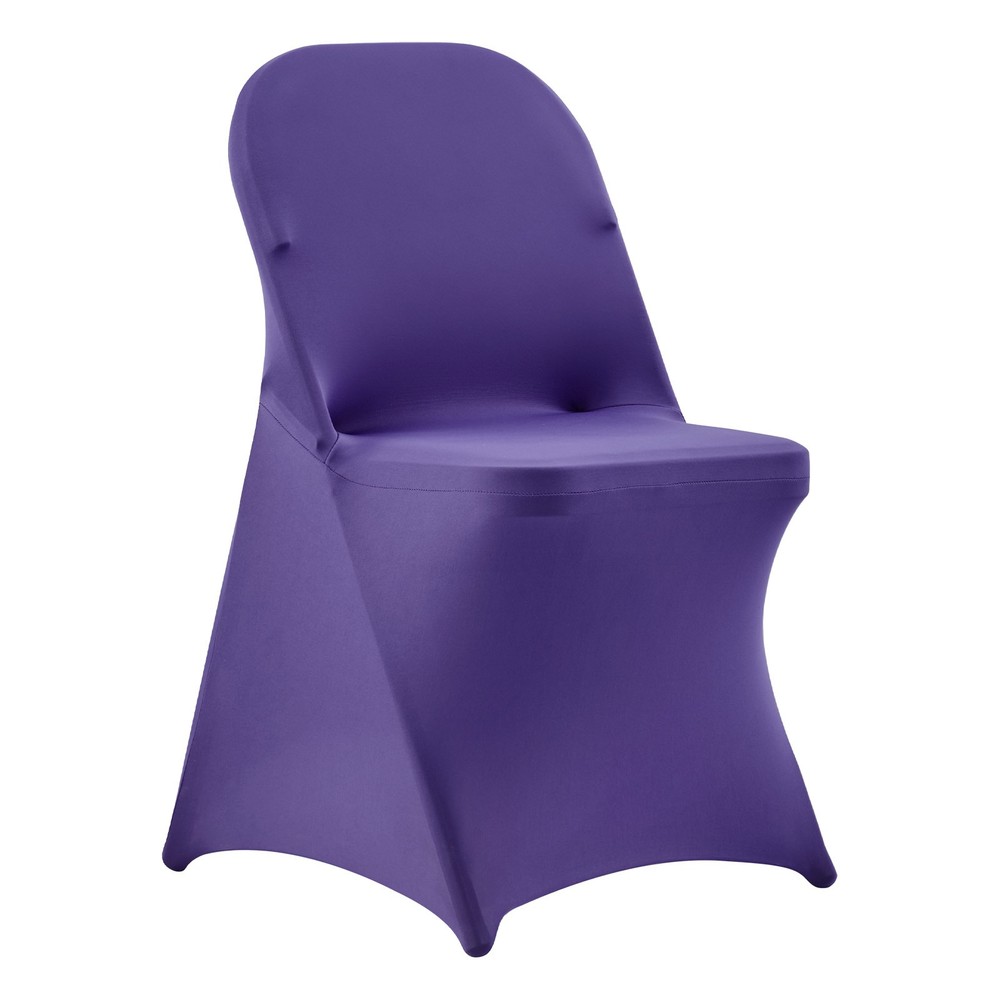 Uimoso 50PCS Purple Stretch Spandex Chair Covers for Weddings and Events