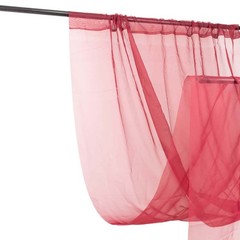 5ft x 32ft BURGUNDY Premium Chiffon Sheer Backdrop CURTAIN PANEL Drape Party