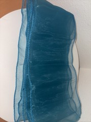 Pack of 25 PCS Blue Organza Chair Sashes