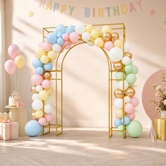 Wedding Arch Backdrop Stand 180*30*250cm Wedding Arches for Ceremony Square