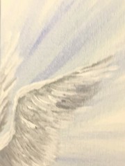 Angel,angel picture,Guardian Angel,print,paper,white,blue,angel wings,sympathy