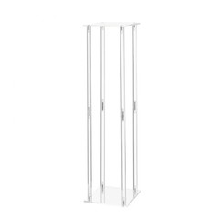 VEVOR 2PCS 31.5inch Tall Wedding Column Flower Stand Display Rack Acrylic Clear
