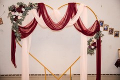 6 Foot Heart Shape Arch Photo Or Balloon Backdrop Wedding. Anniversary, Engage