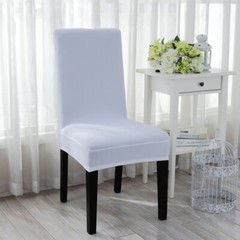 1/4/6pcs Solid Stretch Chair Cover Spandex Slipcover Seat Protector Party Decor