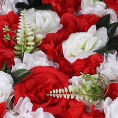 12PCS Silk Flower Wall Panels for Wedding and Event Decoration