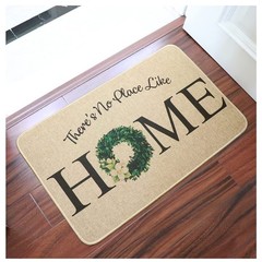 Welcome Mats for Front Door Farmhouse Home Door Mat Rustic Quote Wreath Doorm…