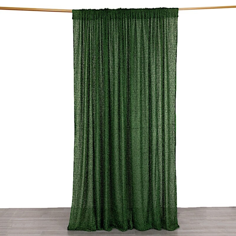 8ft x 8ft Polyester Photo Backdrop Curtain Drape Panel Shaggy Fringe Party
