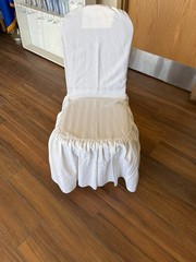 White and Black Tuxedo Luxury Chair Covers