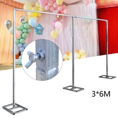 3x6m Wedding Decoration Stand 20mm Square Tube Backdrop Frame With 1m Sections