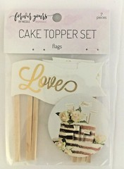 Just Married Wedding Cake Topper Mini Bunting + 7 Piece Love Mini + Car Decals