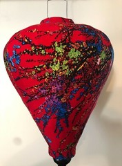 20” AUTHENTIC VIETNAMESE SILK LANTERN — Garlic Umbrella
