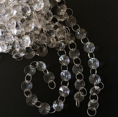 330FT Octagonal 14mm Bead Acrylic Garland DIY Curtain Chains Home Wedding Decor