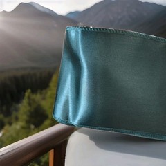 (10) 7 X 108 inch 17 x 275 cm Forest Green Satin Chair Sash