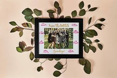 Bachelorette Gift for The Bride Picture Frame Kiss The Miss Goodbye 5×7 Size