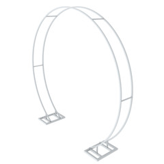 2.2M 2.4M Circle Wedding Arch Single/Double Rail Flower Balloon Garland Arch Dec